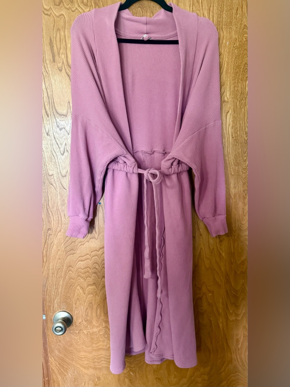 Free People Intimately Under the Stars, Foxglove Thermal Cardigan Robe Sz S - Picture 3 of 8